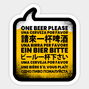 Travel Helper - Beer Sticker